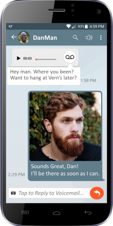 YouVOXX Voicemail app for android screenshot